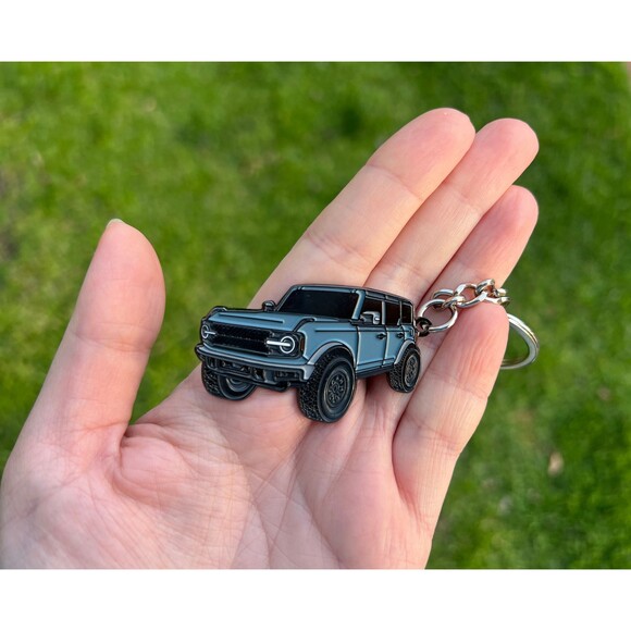 Bronco Keychain Accessories 4 door key chain Ford Bronco Toy Truck Key Chain - Picture 5 of 10